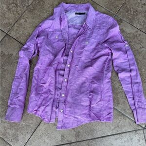 Banana Republic Lavender Women's Button Down Shirt
